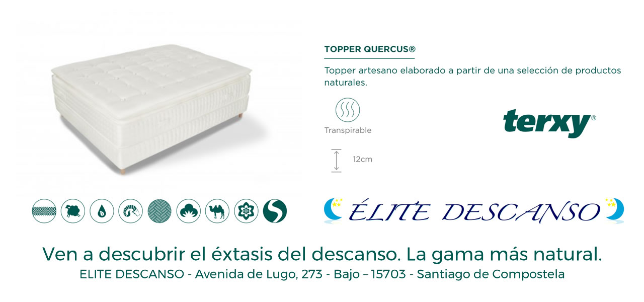 Oferta Topper Quercus Terxy Elite Descanso Santiago de Compostela