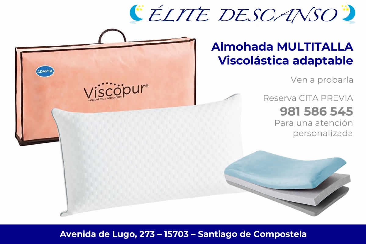 Almohada viscolástica Viscopur multitalla